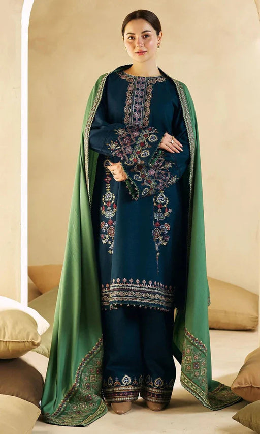 Zara Shahjahan - 3PC Embroidered Lawn Suit -JRE#1267