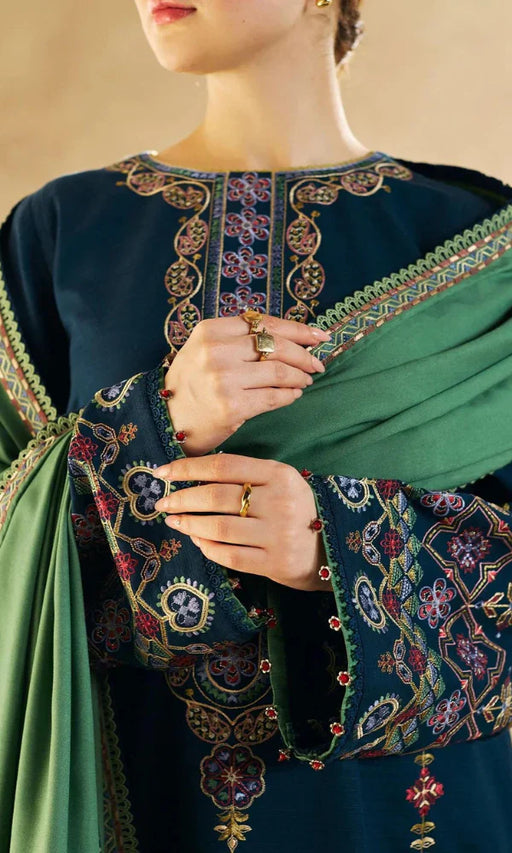 Zara Shahjahan - 3PC Embroidered Lawn Suit -JRE#1267