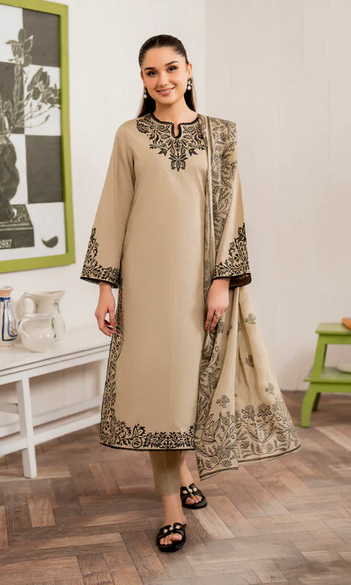 Garnet - 3PC Lawn Embroidered Suit -NAB#4756