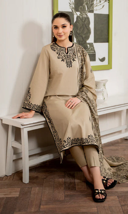 Garnet - 3PC Lawn Embroidered Suit -NAB#4756
