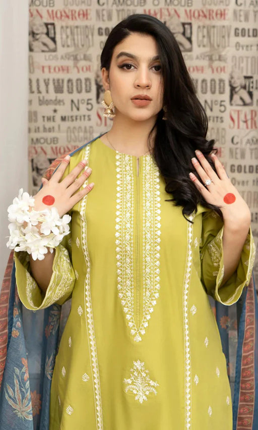 URGE - 3PC Embroidered Lawn Suit -UR#6746