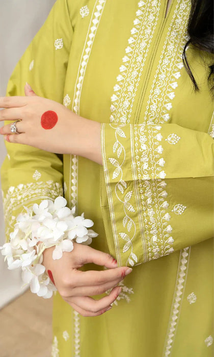 URGE - 3PC Embroidered Lawn Suit -UR#6746