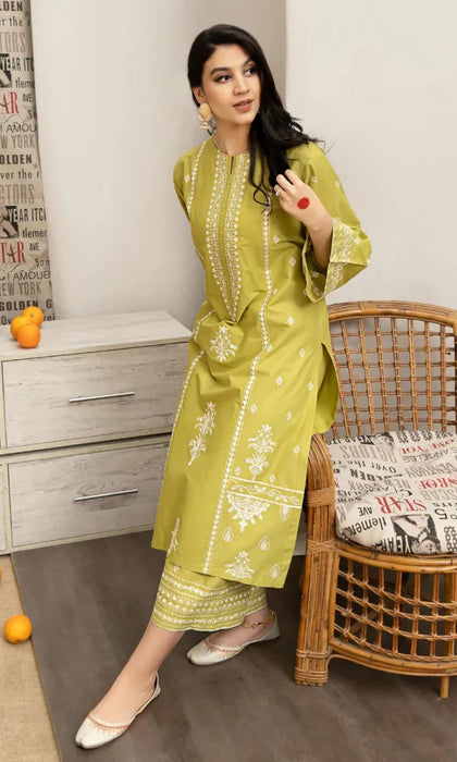 URGE - 3PC Embroidered Lawn Suit -UR#6746