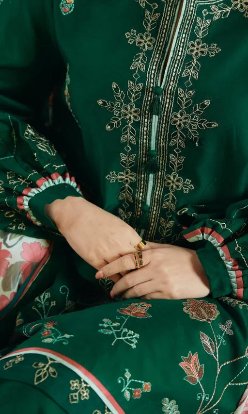 ZARA SHAH JAHAN - 3PC Embroidered Lawn Suit -NAG#5675