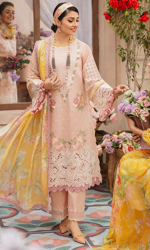 Mushq - 3PC Chicken Kari Heavy Embroidered Lawn Suit -NAB#6934