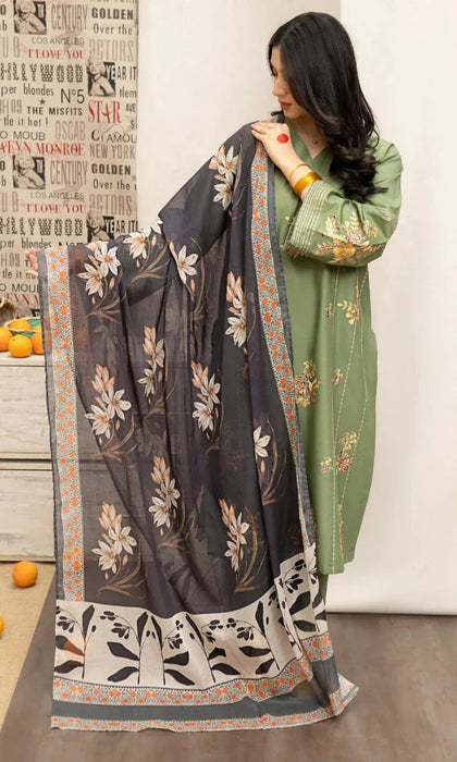 URGE - 3PC Embroidered Lawn Suit -NAB#5268