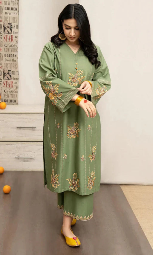 URGE - 3PC Embroidered Lawn Suit -NAB#5268