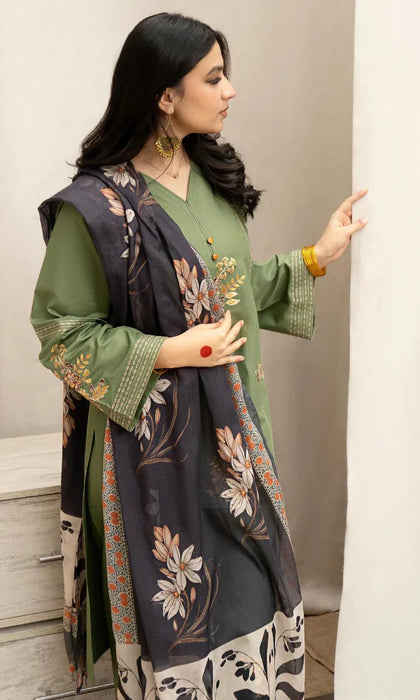 URGE - 3PC Embroidered Lawn Suit -NAB#5268