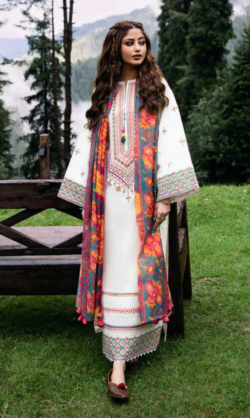 Sapphire - 3PC Heavy Embroidered Lawn Suit -NAB#8905