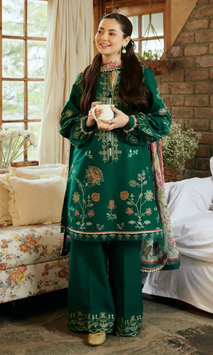 ZARA SHAH JAHAN - 3PC Embroidered Lawn Suit -NAG#5675