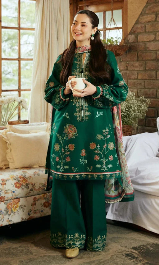 ZARA SHAH JAHAN - 3PC Embroidered Lawn Suit -NAG#5675
