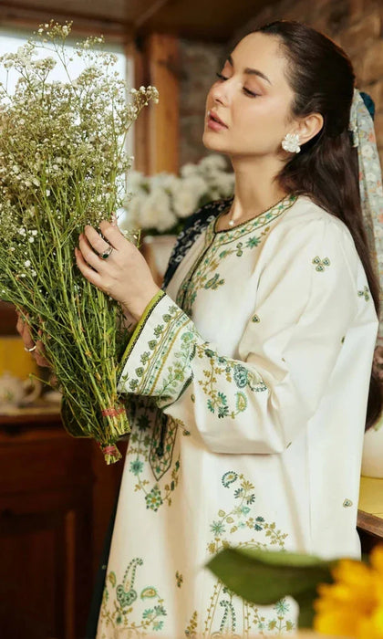 ZARA SHAH JAHAN - 3PC Embroidered Lawn Suit -ZS#5873