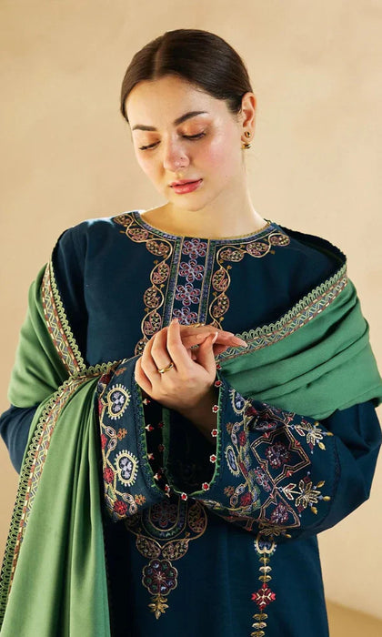 Zara Shahjahan - 3PC Embroidered Lawn Suit -JRE#1267