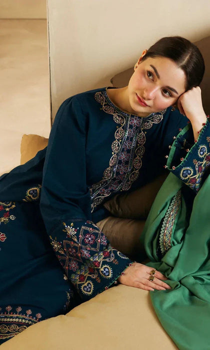 Zara Shahjahan - 3PC Embroidered Lawn Suit -JRE#1267