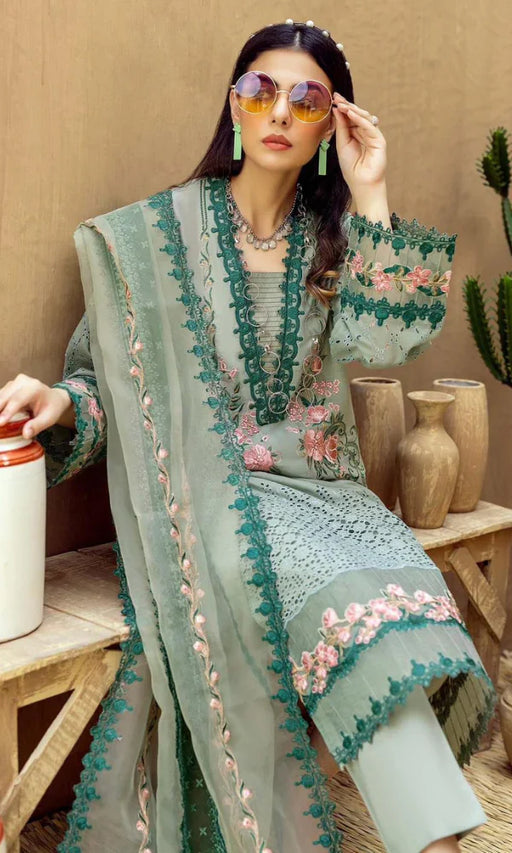 Bareeze - 3PC Chickan Kari Embroidered Lawn Suit -NAB#2410