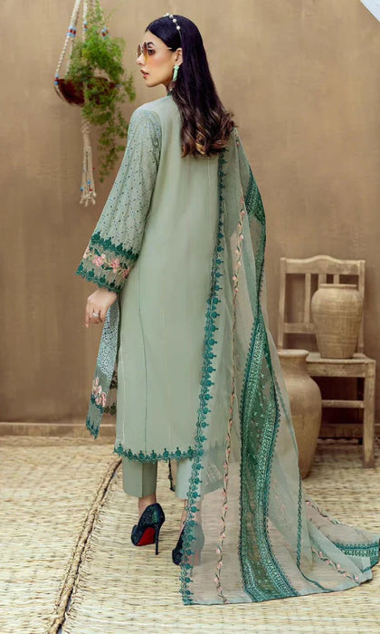 Bareeze - 3PC Chickan Kari Embroidered Lawn Suit -NAB#2410