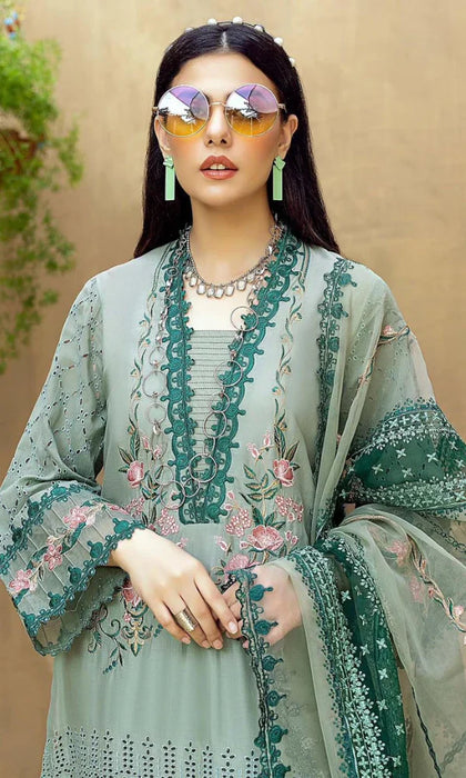 Bareeze - 3PC Chickan Kari Embroidered Lawn Suit -NAB#2410