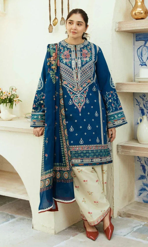 ZARA SHAH JAHAN - 3PC Embroidered Lawn Suit -NAB#4806