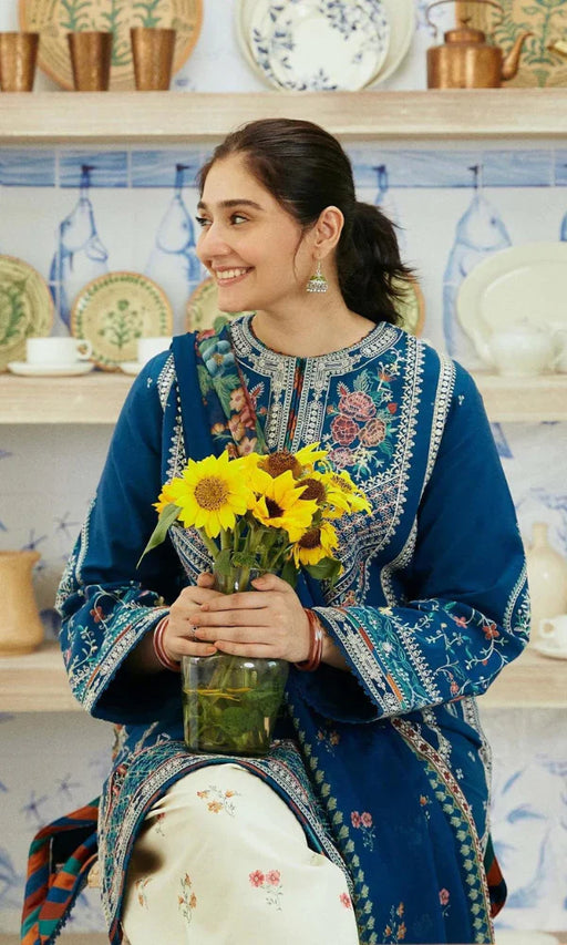 ZARA SHAH JAHAN - 3PC Embroidered Lawn Suit -NAB#4806