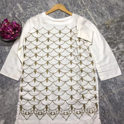 Summer '25 Stitched Embroidered Shirt STN # 126