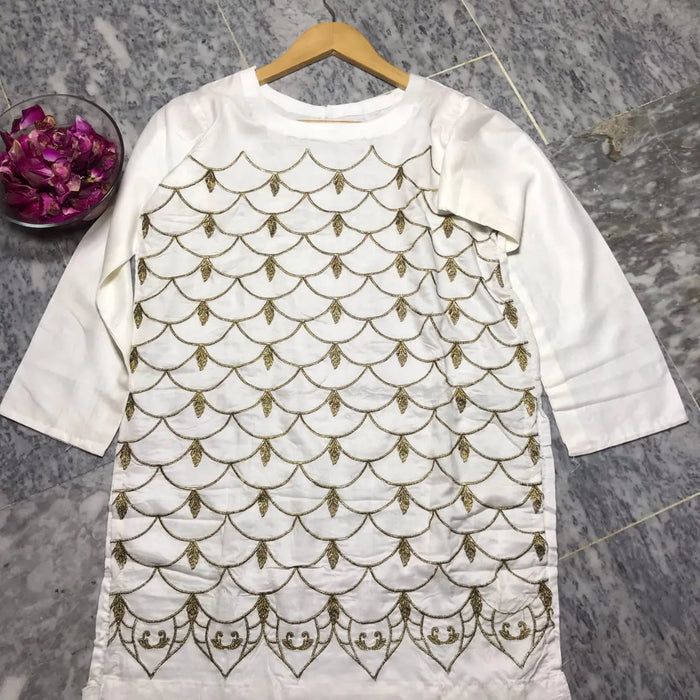 Summer '25 Stitched Embroidered Shirt STN # 126