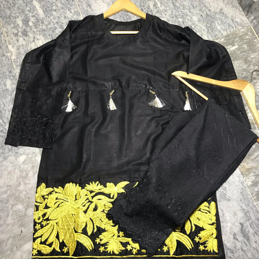 Ready to Wear | Heavy Embroidered Lawn Dress NMG#222